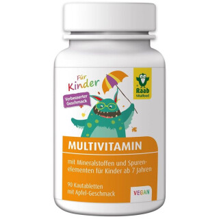 Raab Vitalfood Vitamin Multivitamin für Kinder Apfel - 108g