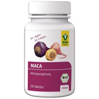 Raab Vitalfood Maca Tabletten 290 Stück - Bio - 90g