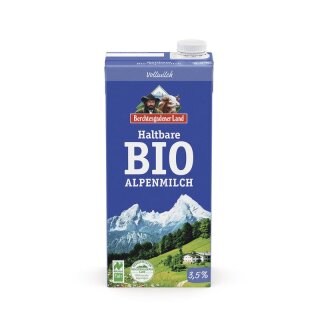 Berchtesgadener Land Haltbare Alpenmilch 3,5% Fett - Bio - 1l