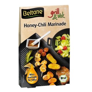 Beltane grill&wok Honey-Chili Marinade - Bio - 50g