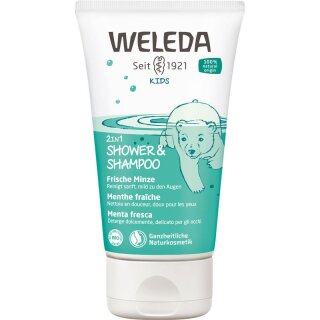 Weleda Kids 2in1 Shower & Shampoo Frische Minze - 150ml