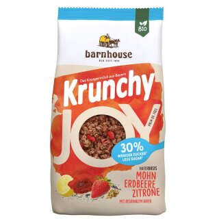Barnhouse Krunchy Joy Mohn-Erdbeer-Zitrone - Bio - 375g