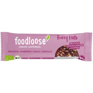 foodloose Nussriegel Berry Hills glutenfrei laktosefrei - Bio - 35g