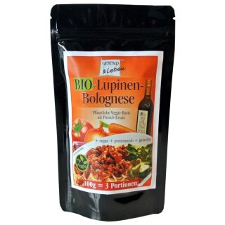 Gesund & Leben Lupinen Bolognese - Bio - 100g