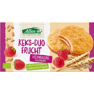 Allos Keks-Duo Frucht Himbeere - Bio - 175g