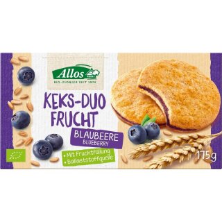 Allos Keks-Duo Frucht Blaubeere - Bio - 175g