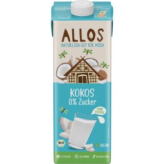 Allos Kokos 0% Zucker Drink - Bio - 1l