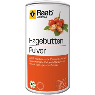 Raab Vitalfood Hagebutten Pulver - Bio - 250g
