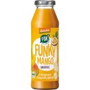 Für Funky Mango Smoothie mit Bananenmark Orangensaft...