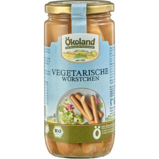 Ökoland Vegetarische Würstchen mit Weizen- und Eieiweiß - Bio - 0,2kg