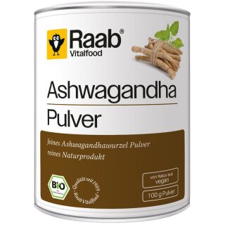 Raab Vitalfood Ashwagandha Pulver - Bio - 100g