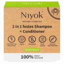 Niyok 2 in 1 festes Shampoo & Conditioner Green Touch...