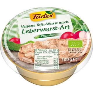 Tartex wie Pfälzer Leberwurst - Bio - 120g
