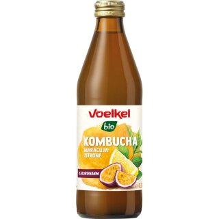 Voelkel Kombucha Maracuja Zitrone - Bio - 0,33l