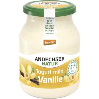 Andechser Natur AN demeter Jogurt mild Vanille 3,8% - Bio - 500g