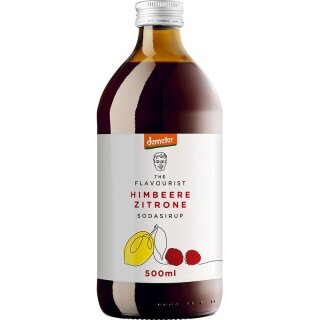 The Flavourist Himbeere Zitrone Getränkesirup - Bio - 0,5l