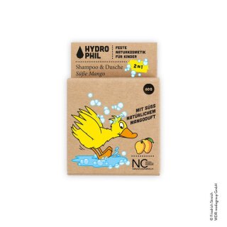 Hydrophil 2in1 Shampoo & Dusche Ente "Süße Mango" 60g "Die Maus" Serie - 1Stück