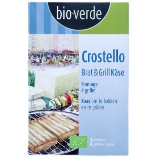 bio-verde Crostello Brat- und Grillkäse Natur 2x100 g - Bio - 200g