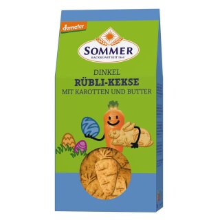 Sommer Demeter Rübli-Kekse mit Karotten und Butter - Bio - 150g