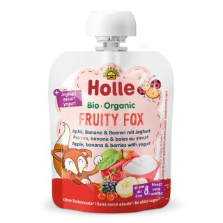 Holle Fruity Fox Apfel Banane & Beeren mit Joghurt - Bio - 85g