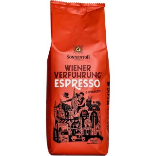 Sonnentor Espresso Kaffee gemahlen Wiener Verführung - Bio - 500g