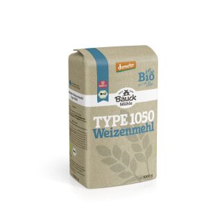 Bauckhof Weizenmehl Type 1050 Demeter - Bio - 1000g x 10  - 10er Pack VPE