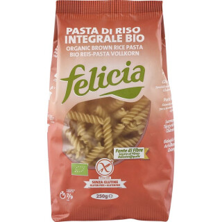 Felicia Bio Vollkornreis Fusilli glutenfrei - Bio - 250g x 10  - 10er Pack VPE
