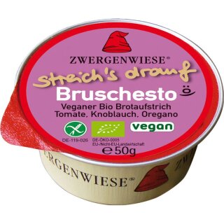 Zwergenwiese Kleiner streich´s drauf Bruschesto - Bio - 50g x 12  - 12er Pack VPE