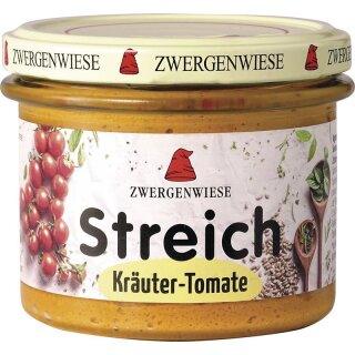 Zwergenwiese Kräuter Tomate Streich - Bio - 180g x 6  - 6er Pack VPE