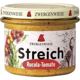 Zwergenwiese Rucola-Tomate Streich - Bio - 180g x 6  - 6er Pack VPE