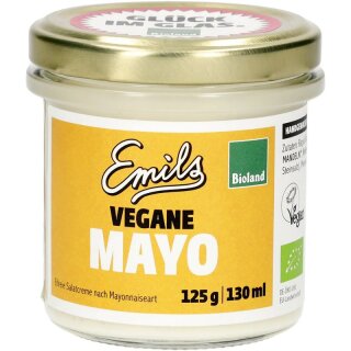 Emils Bio-Manufaktur vegane Bioland Mayo 125 g - Bio - 130ml x 6  - 6er Pack VPE