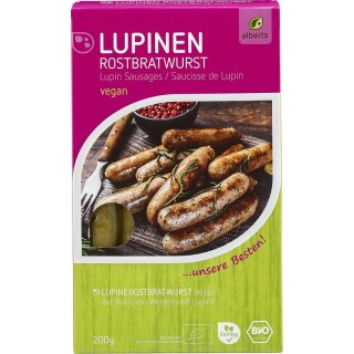 alberts Lupinen Rostbratwürstchen - Bio - 200g x 6  - 6er Pack VPE