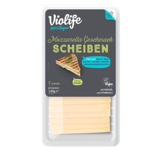 Violife Scheiben Mozarella Geschmack - 140g x 6  - 6er Pack VPE