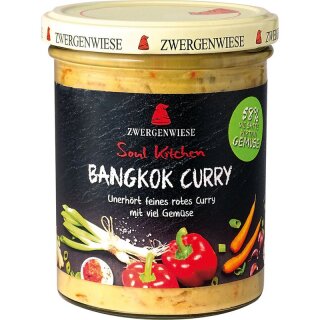 Zwergenwiese Soul Kitchen Bangkok Curry - Bio - 370g x 6  - 6er Pack VPE