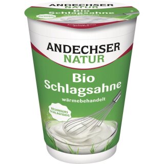 Andechser Natur Schlagsahne 32% - Bio - 200g x 10  - 10er Pack VPE