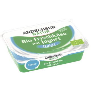 Andechser Natur Frischkäse Natur 65% - Bio - 175g x 8  - 8er Pack VPE