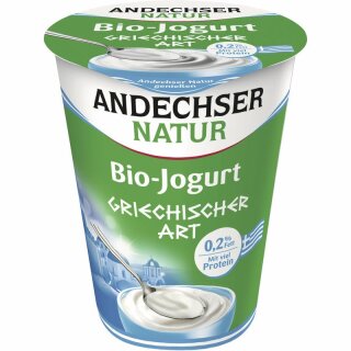 Andechser Natur Jogurt griech. Art 0,2% - Bio - 400g x 6  - 6er Pack VPE