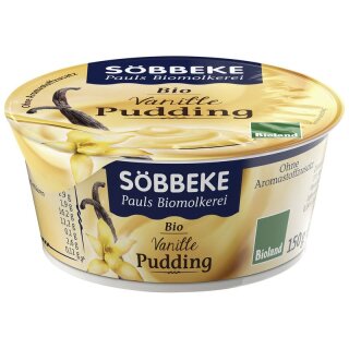 Söbbeke Vanille Pudding - Bio - 150g x 6  - 6er Pack VPE