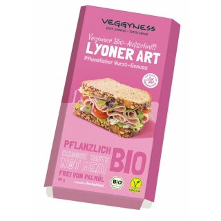 Veggyness Veganer Aufschnitt Lyoner Art - Bio - 80g