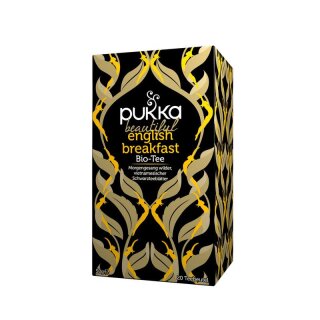 Pukka Schwarztee Beautiful English Breakfast mit 20 Teebeuteln - Bio - 50g x 4  - 4er Pack VPE