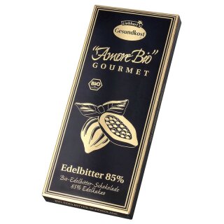 Liebhart’s Edelbitter-Schokolade 85% Kakaoanteil - Bio - 100g x 10  - 10er Pack VPE