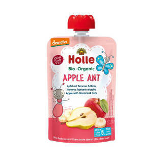 Holle Apple Ant Apfel & Banane mit Birne - Bio - 100g x 12  - 12er Pack VPE