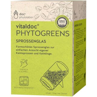 Doc Phyotlabor vitaldoc PHYTOGREENS Sprossenglas - 1Stück x 6  - 6er Pack VPE