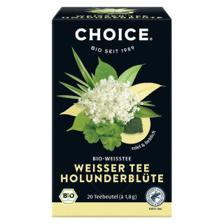 Choice Yogi Tea CHOICE Weißer Tee Holunderblüte Bio - Bio - 36g x 6  - 6er Pack VPE