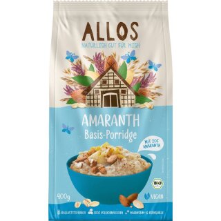 Allos Amaranth Basis-Porridge - Bio - 400g x 5  - 5er Pack VPE