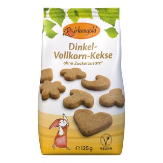 Birkengold Dinkel-Vollkorn-Kekse - 125g x 7  - 7er Pack VPE