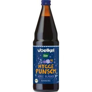 Voelkel Hygge Punsch Apfel Blaubeere alkoholfrei - Bio - 0,75l x 6  - 6er Pack VPE