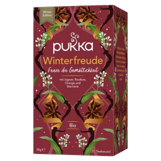 Pukka Kräutertee Winterfreude 20 Teebeutel - Bio - 40g x 4  - 4er Pack VPE
