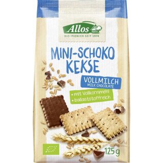 Allos Mini-Schoko-Kekse - Bio - 125g x 6  - 6er Pack VPE