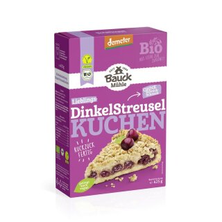 Bauckhof Dinkel Streuselkuchen Demeter - Bio - 425g x 6  - 6er Pack VPE